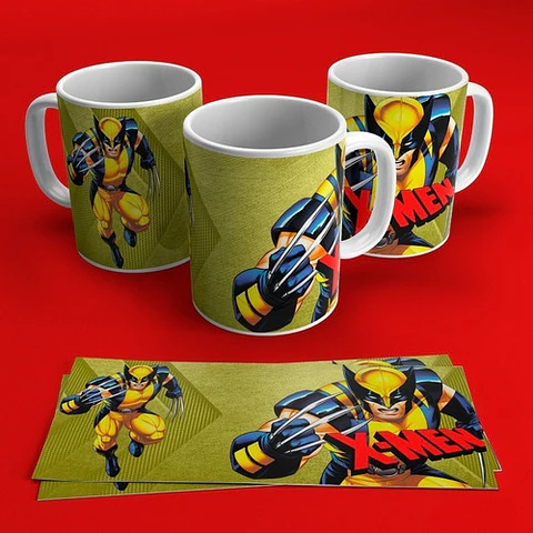 102 Plantillas Sublimación Tazas - Comic Superheroes