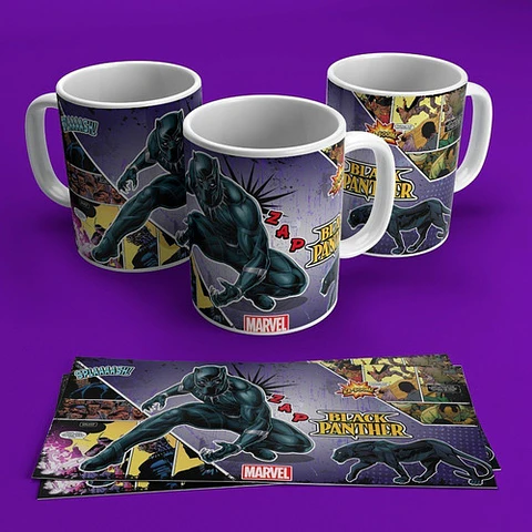 102 Plantillas Sublimación Tazas - Comic Superheroes