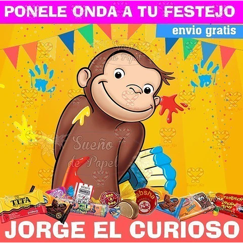 Kit Imprimible Jorge El Curioso Mod 2 Editable