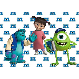 Kit Digital Monsters Inc Clipart Png + Papeles Digitales