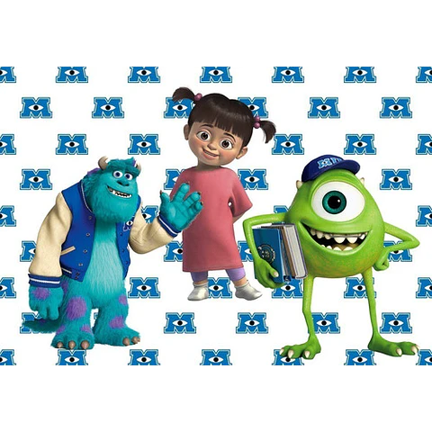Kit Digital Monsters Inc Clipart Png + Papeles Digitales