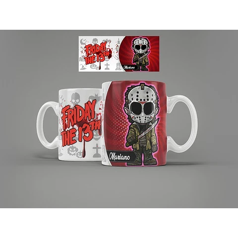 Kit Diseños 15 Plantillas Tazas De Terror Sublimación Regalo