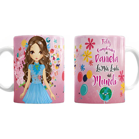 Kit Diseños Plantillas Tazas Feliz Cumpleaños Sublimación M1