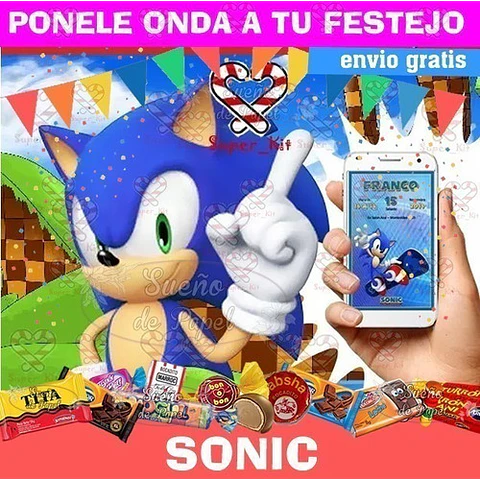 Kit Imprimible Sonic Editable