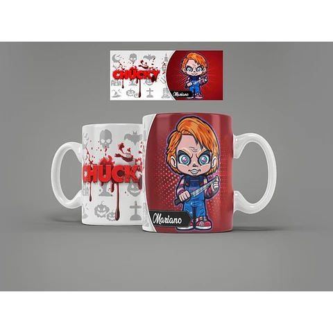 Kit Diseños 15 Plantillas Tazas De Terror Sublimación Regalo