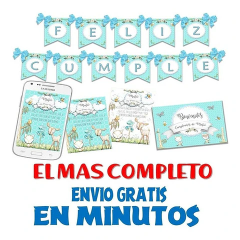 Kit Candy Bar Animalitos Bosque Encantado Romantico Nene