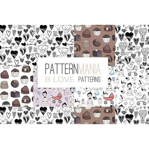Patternmania Patrones Fondos Dibujos Vectorizado Eps Png Jpg