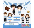 Kit Imprimible Argentina 14 Imágenes 4 Fondos