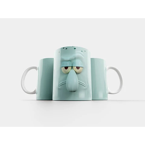 Kit Diseños Plantillas Tazas Bob Esponja Sublimación