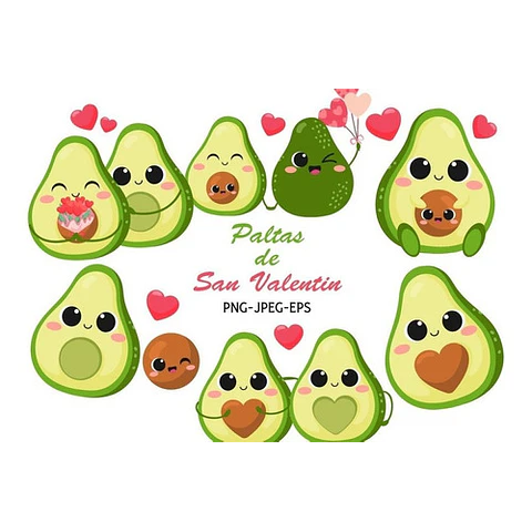 Kit Colección San Valentín Enamorados Clipart Y Papeles 