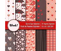 Kit Colección San Valentín Enamorados Clipart Y Papeles 