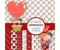 Kit Colección San Valentín Enamorados Clipart Y Papeles 