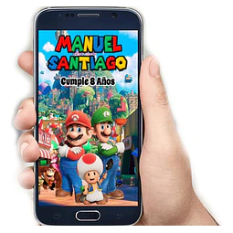 Video Invitación Digital Animada Super Mario Bros Whats App