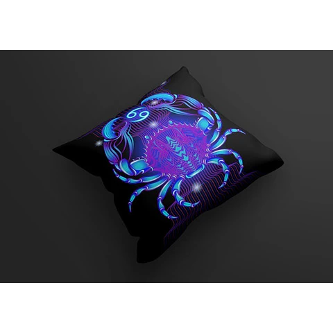 Diseños Cojines Neón Signos Del Zodiaco Sublimación M22