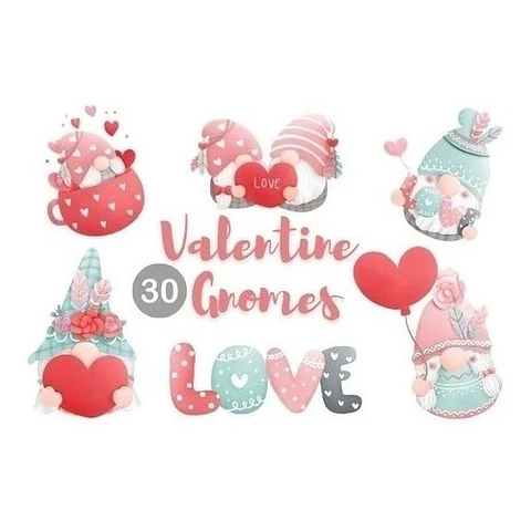 Kit Colección San Valentín Enamorados Clipart Y Papeles 