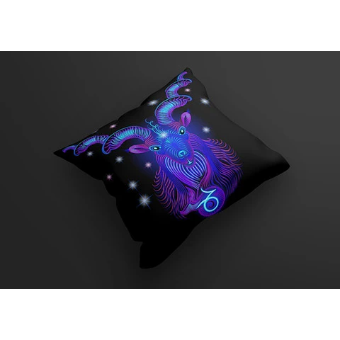 Diseños Cojines Neón Signos Del Zodiaco Sublimación M22