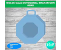 Kit Imprimible Molde Caja Octogonal Shaker Con Asas Editable