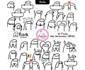 Kit Flork Imagenes Cliparts Y Fondos Deformitos Sublimar