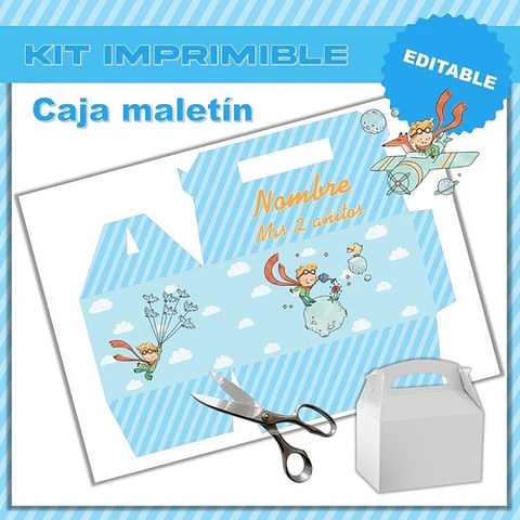 Cajita Feliz Maletín Imprimible Editable El Principito