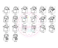 Kit Flork Imagenes Cliparts Y Fondos Deformitos Sublimar