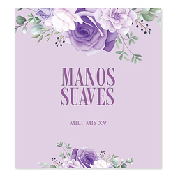 Kit Imprimible Baño Sos Flores Lilas Tukit