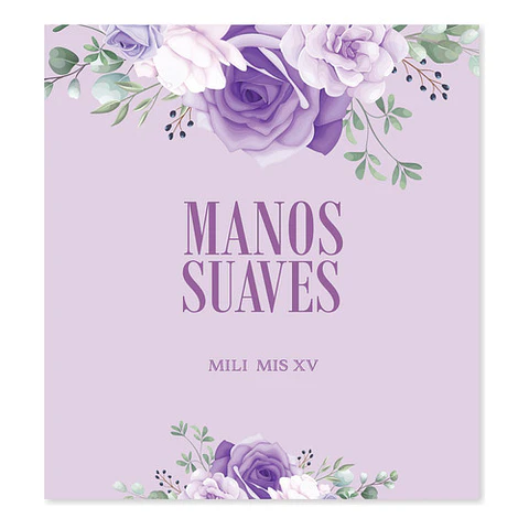 Kit Imprimible Baño Sos Flores Lilas Tukit