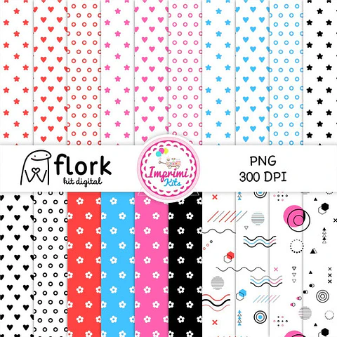 Kit Flork Imagenes Cliparts Y Fondos Deformitos Sublimar
