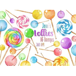 Cliparts Imagenes Png Chupetines De Colores Pasteles Jk82