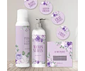 Kit Imprimible Baño Sos Flores Lilas Tukit