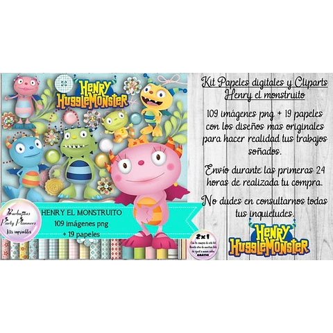 Papeles Fondos Y Cliparts Imagenes Png Henry El Monstruito