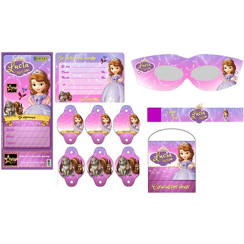 Kit Imprimible Candy Bar Princesita Sofia El Mas Completo