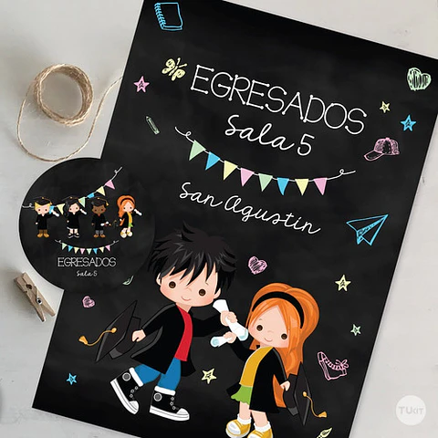 Kit Imprimible Textura Pizarra Pizarron - Candy Bar