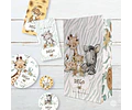Kit Imprimible Animales De La Selva Acuarela Safari Babies