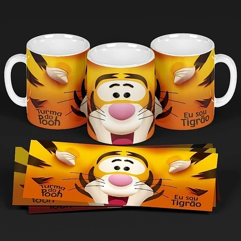 Kit Diseños Plantillas Tazas 3d Sublimación Imprimibles  