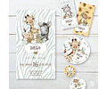 Kit Imprimible Animales De La Selva Acuarela Safari Babies