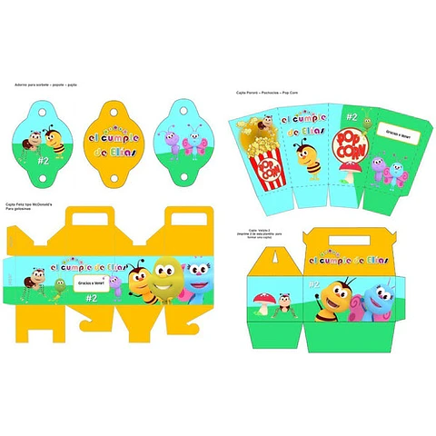 Kit Imprimible Candy Bar Bichikids El Mas Completo