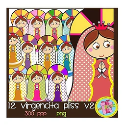 Kit Imprimible  Virgencitas Porfi-2 12 Cliparts