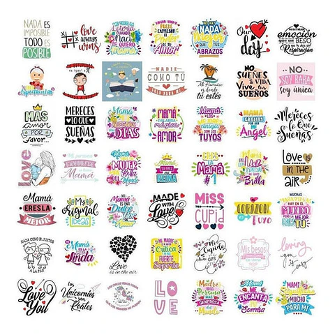 3000 Vectores De Frases Para Frascos Botellas Pared Cuadros