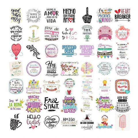3000 Vectores De Frases Para Frascos Botellas Pared Cuadros