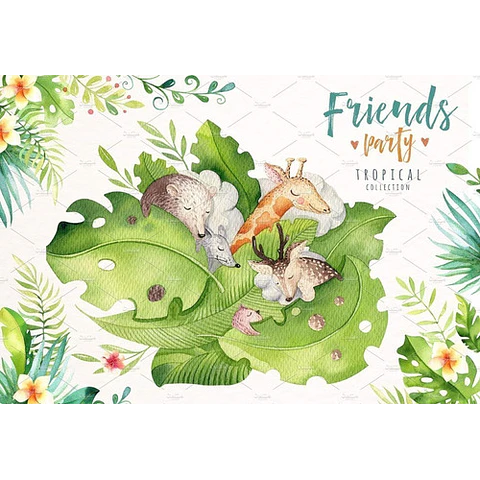 Cliparts Png Animales Del Bosque Acuarela Watercolor Pa24