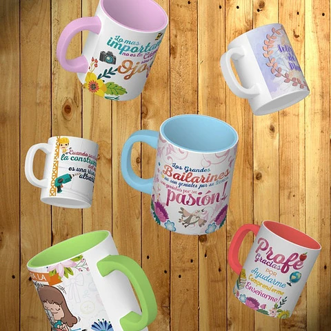 Plantillas Sublimación Tazas - Profesiones