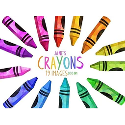 Cliparts Imagenes Png Crayones De Colores Acuarela Jk1
