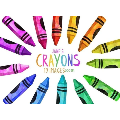 Cliparts Imagenes Png Crayones De Colores Acuarela Jk1