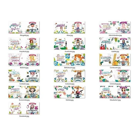Plantillas Sublimación Tazas - Profesiones