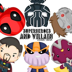 Cliparts Imagenes Png Superheroes Y Villanos D52