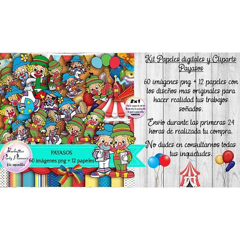 Papeles Fondos Y Cliparts Imagenes Png Payasos