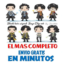 Pack Imagenes Tiernos Magos Pelo Negro Magia + Regalo A1