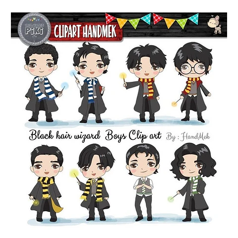 Pack Imagenes Tiernos Magos Pelo Negro Magia + Regalo A1