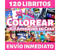 Kit Imprimible Libritos Libros Colorear Pintar Mega Pack