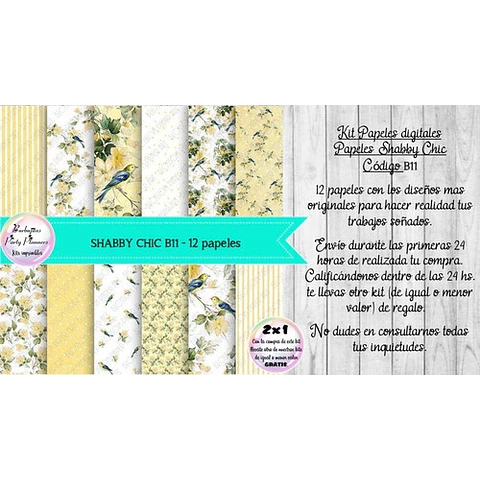 Papeles Digitales Fondos Shabby Chic Vintage Champagne B11